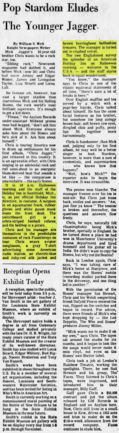 Holiday Inn - Southfield (Radisson Hotel Southfield-Detroit) - Nov 18 1973 Mick Jaggers Little Brother Stayed Here (newer photo)